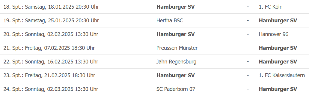 HSV Nummer 1